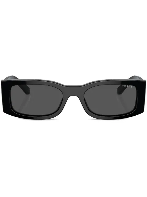Vogue Eyewear logo-print rectangle-frame sunglasses Black 0VO5584S