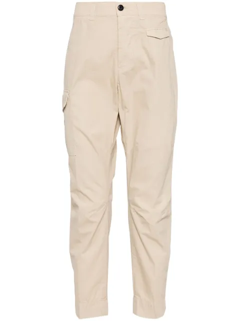 DONDUP leg-pocket slim-cut trousers Neutrals UP647PF0019PTDDU