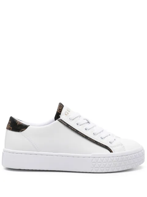 GUESS USA Pardie logo-trim sneakers White FLJPR6ELE12