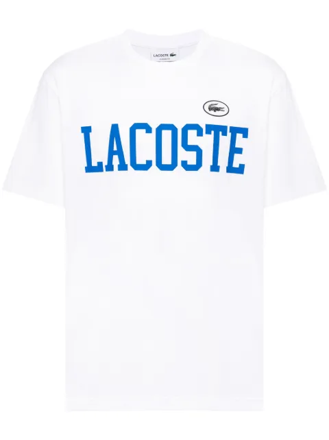 Lacoste logo-print cotton T-shirt White TH741100