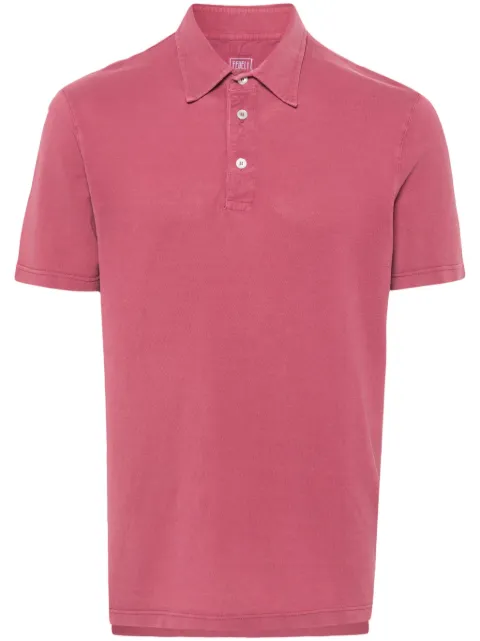 Fedeli piqué-weave polo shirt Pink 7UEFD0127