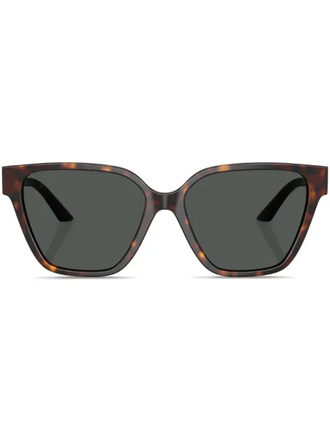 Versace Eyewear Greca strass butterfly-frame sunglasses Brown 0VE4471B