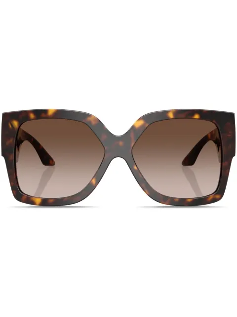 Versace Eyewear Medusa-plaque oversized-frame sunglasses Brown VE440210813