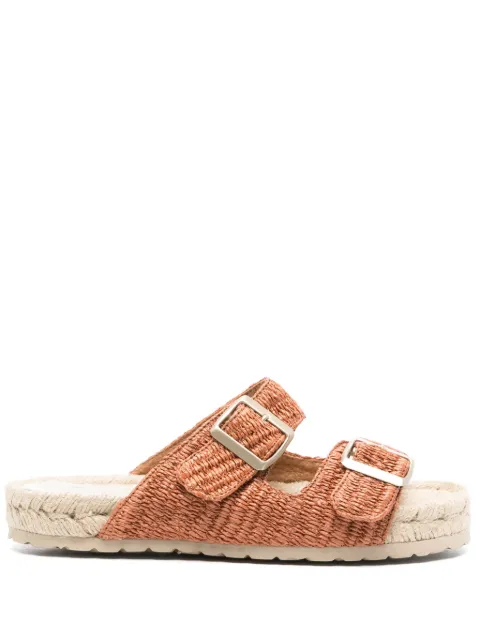 Manebi Yucatan raffia espadrilles Orange G09R0