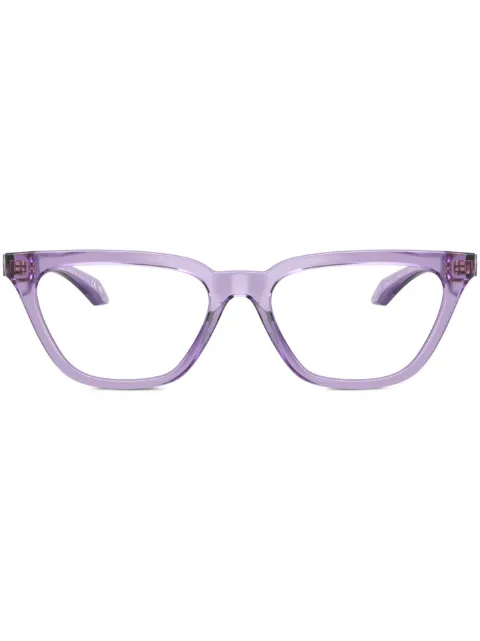 Versace Eyewear Greca-embossed cat-eye glasses Purple VE3352U5451