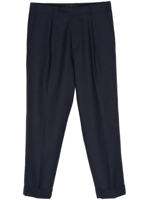 Low Brand pleat-detail tailored trousers Blue L1PSS246742