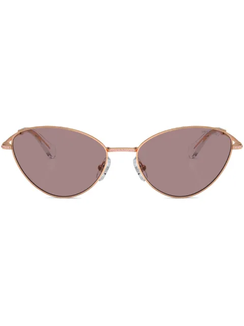 Swarovski Eyewear crystal-embellished cat-eye sunglasses Gold SK701440147N