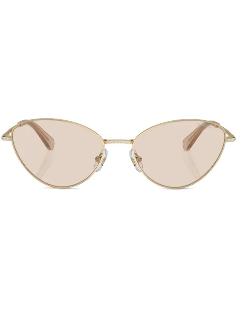 Swarovski Eyewear crystal-embellished cat-eye sunglasses Gold SK70144013M4