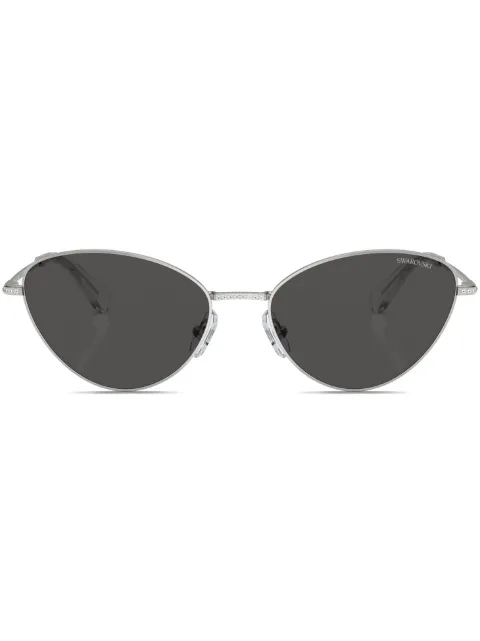 Swarovski Eyewear crystal-embellished cat-eye sunglasses Silver SK7014400187
