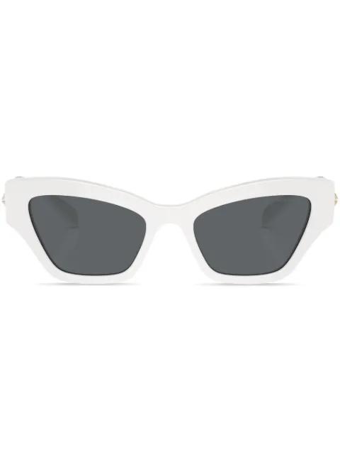 Swarovski Eyewear crystal-embellished cat-eye sunglasses White SK6021105087