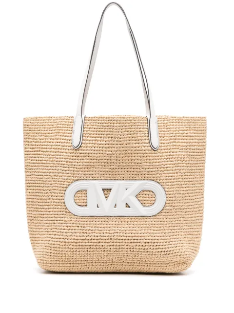 Michael Kors large Eliza interwoven tote bag Neutrals 30S4SZAT4O