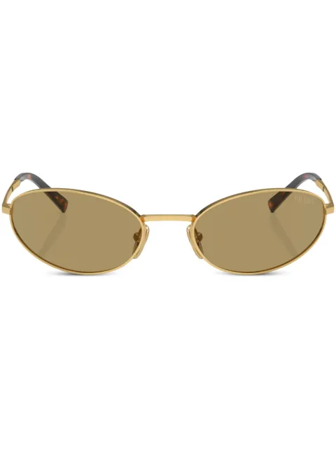Prada Eyewear cat-eye frame sunglasses Gold SPRA595AK70G