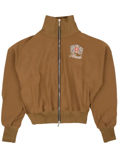 RHUDE Brentwood embroidered bomber jacket Brown RHFW22JA366231170117