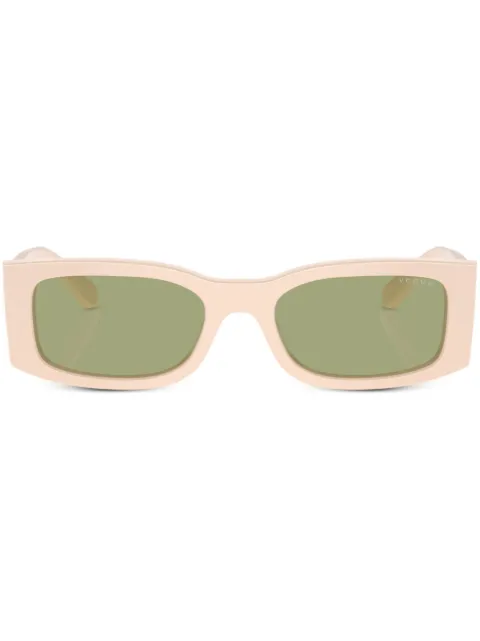 Vogue Eyewear logo-print rectangle-frame sunglasses Neutrals VO5584S
