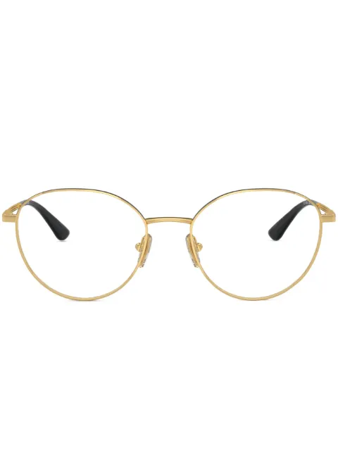 Vogue Eyewear logo-engraved round-frame glasses Gold VO4306280