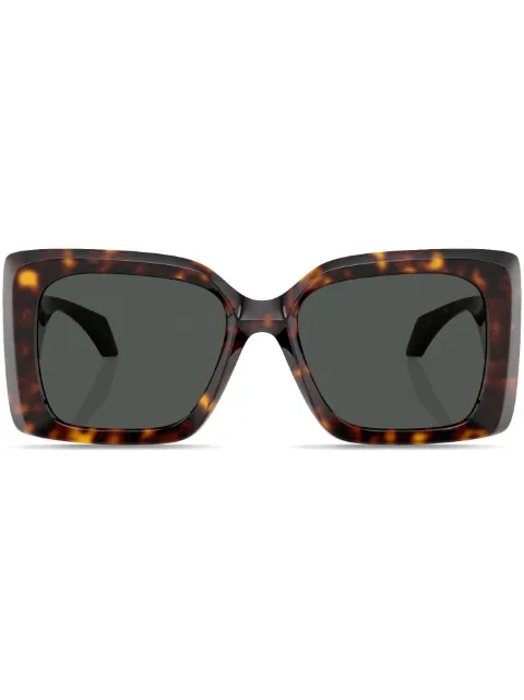 Versace Eyewear Medusa-plaque oversized-frame sunglasses Brown VE4467U10887