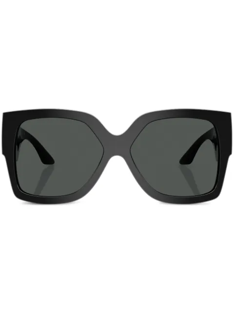 Versace Eyewear Medusa rectangle-frame sunglasses Black VE4402547887