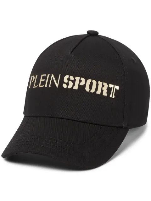 Plein Sport logo-plaque baseball cap Black SADAUAC0502STE003N