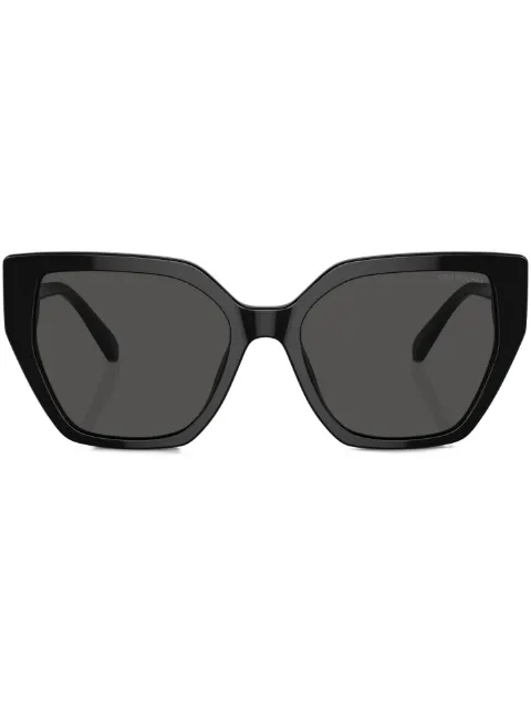 Swarovski Eyewear crystal-embellished geometric-frame sunglasses Black SK6016100187