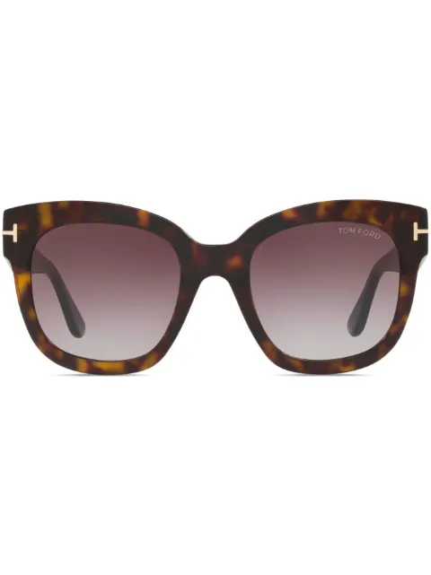 TOM FORD Eyewear Beatrix square-frame sunglasses Brown FT06134402F1