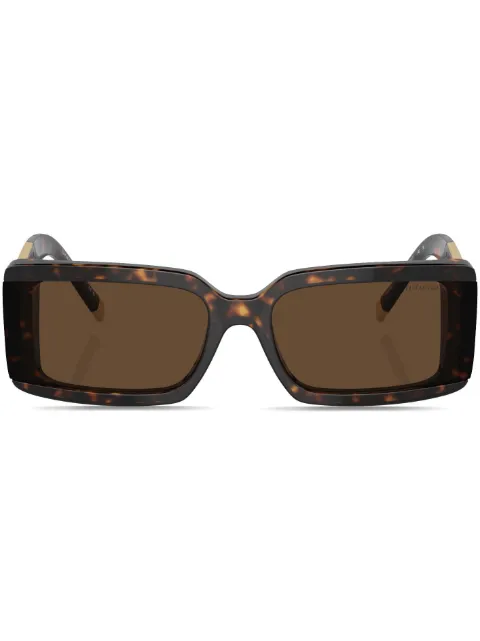 Tiffany & Co Eyewear rectangle frame tinted sunglasses Brown TF419780153G