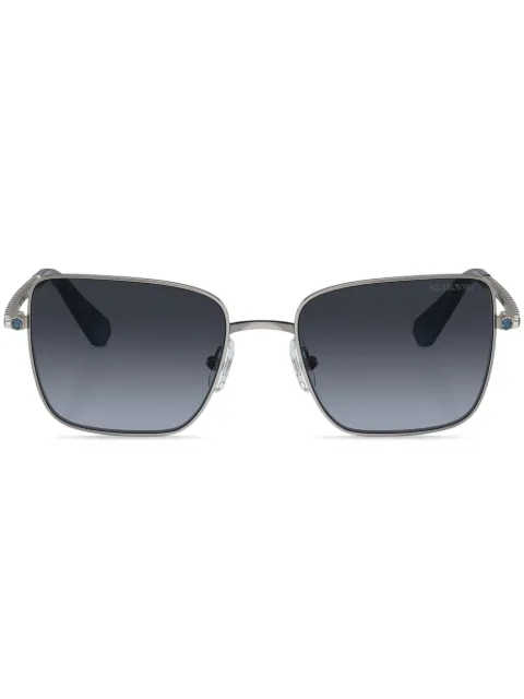 Swarovski Eyewear crystal-embellished square-frame sunglasses Silver SK701540094U
