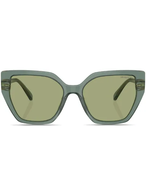 Swarovski Eyewear crystal-embellished cat-eye sunglasses Green SK6016104382
