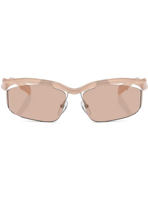 Prada Eyewear Prada PR A25S geometric frame sunglasses Neutrals PRA25S