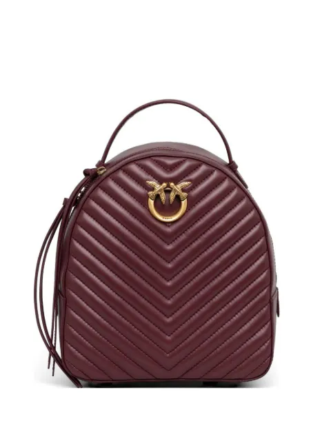 PINKO Love chevron backpack Red 102530A0GK