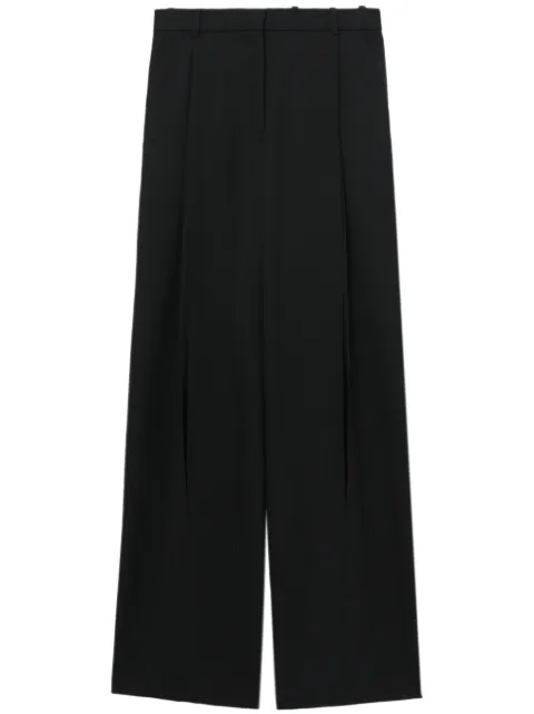 Botter pleat-detail wide-leg trousers Black 241W5002
