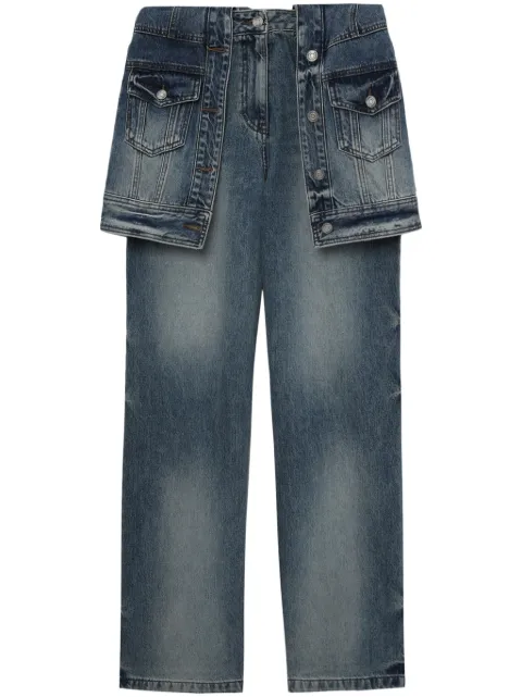 Juun.J layered panelled jeans Blue JW4421W51