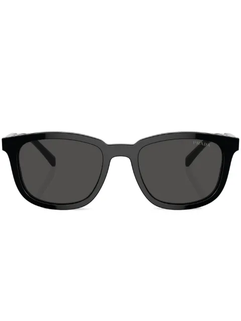 Prada Eyewear logo-engraved square-frame sunglasses Black SPRA2116K08Z