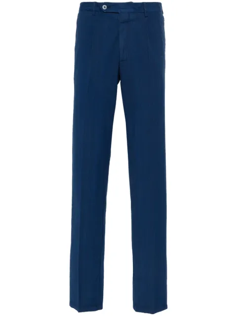 Rota seersucker slim-cut trousers Blue 18075012C