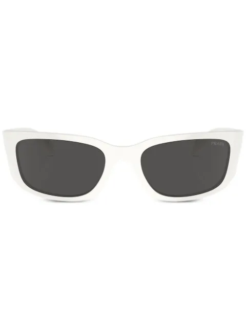Prada Eyewear Prada PR A14S oval frame sunglasses White SPRA141425S0