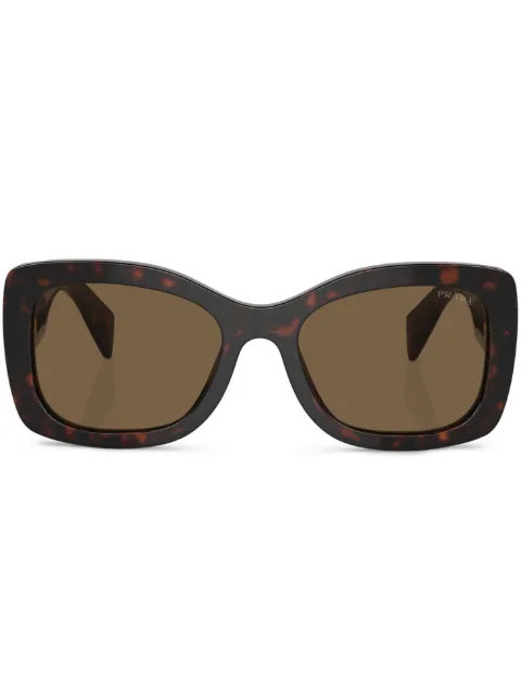 Prada Eyewear Prada PR A08S oversize frame sunglasses Brown SPRA0816N5Y1