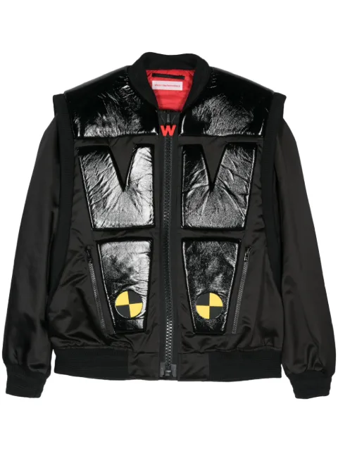 Walter Van Beirendonck Crash padded bomber jacket Black 1003
