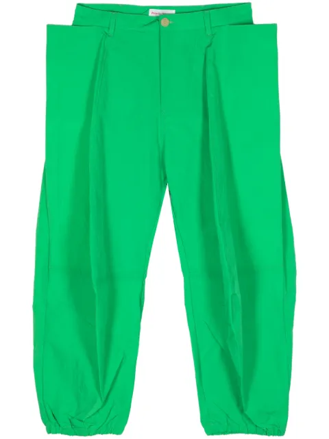 Walter Van Beirendonck tapered-leg cargo trousers Green 2004