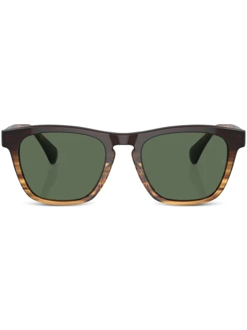 Oliver Peoples R-3 wayfarer-frame sunglasses Brown 0OV5555SU