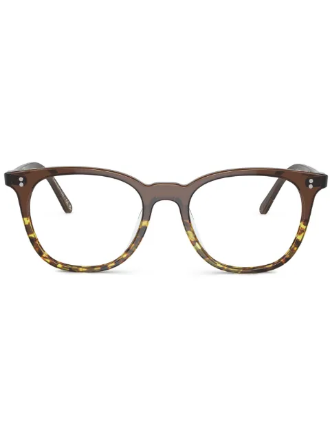 Oliver Peoples Josianne round-frame glasses Brown OV5538U1756
