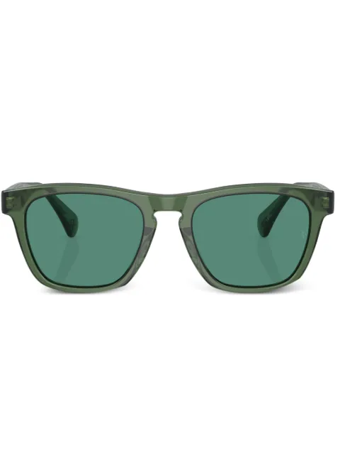 Oliver Peoples R-3 wayfarer-frame sunglasses Green OV5555SU177371