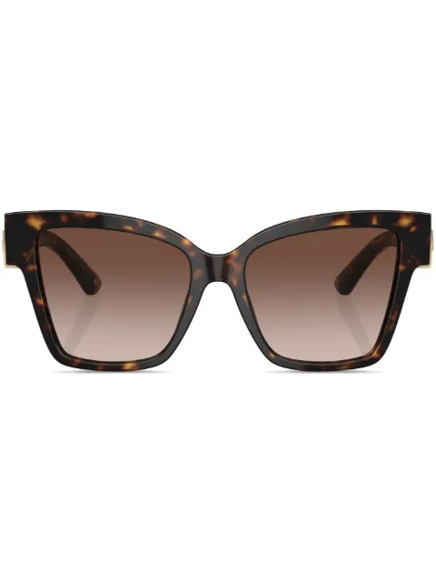 Dolce & Gabbana Eyewear Precious square-frame sunglasses Brown DG447050213