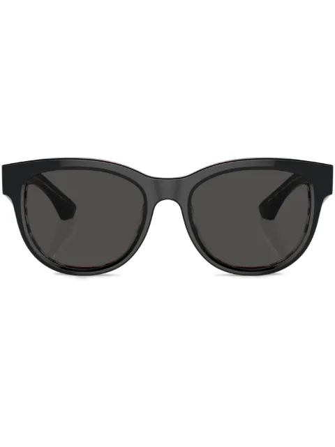Burberry Eyewear Vintage Check cat-eye sunglasses Black BE4432U412187