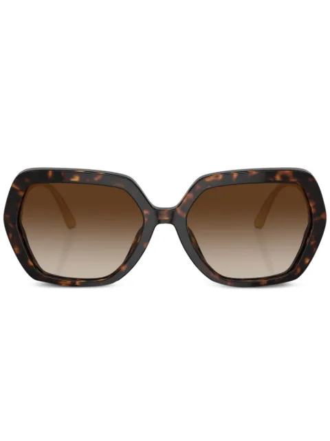 Dolce & Gabbana Eyewear Crystal oversize-frame sunglasses Green DG4468B50213