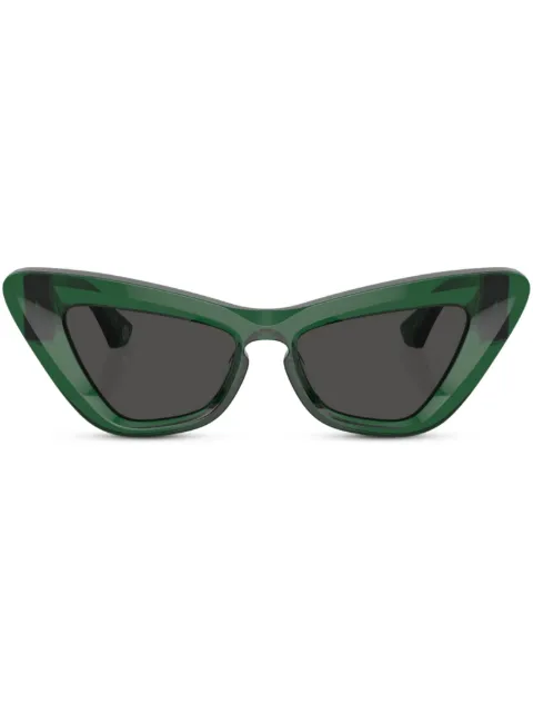 Burberry Eyewear rose monogram cat-eye sunglasses Green BE4421U410487