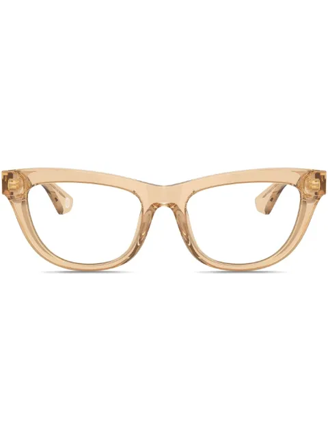 Burberry Eyewear transparent-design cat-eye glasses Neutrals BE2406U4063