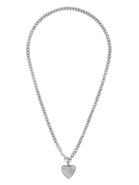 Roxanne Assoulin Little Puffy Heart necklace Silver RXS24N132A
