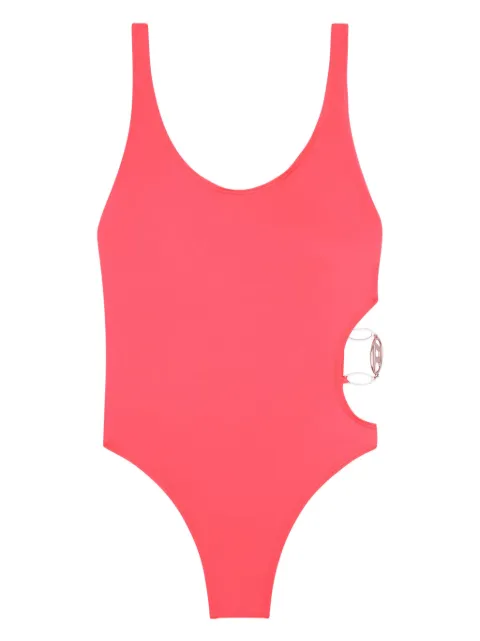 Diesel Pamela logo-plaque swimsuit Pink A132290DBDZ