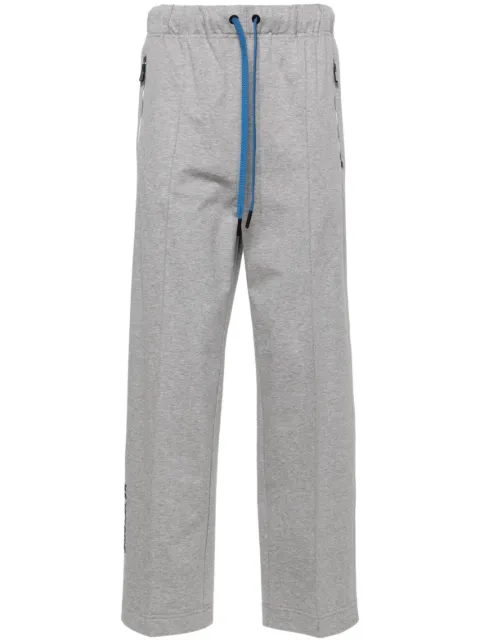 Moncler Grenoble logo-lettering cotton track pants Grey J10978H00001809AD