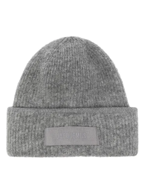 Jacquemus Le Bonnet Gros Grain beanie Grey ACU00666AK00227