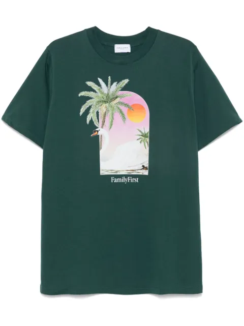 Family First Swann T-shirt Green TS2407